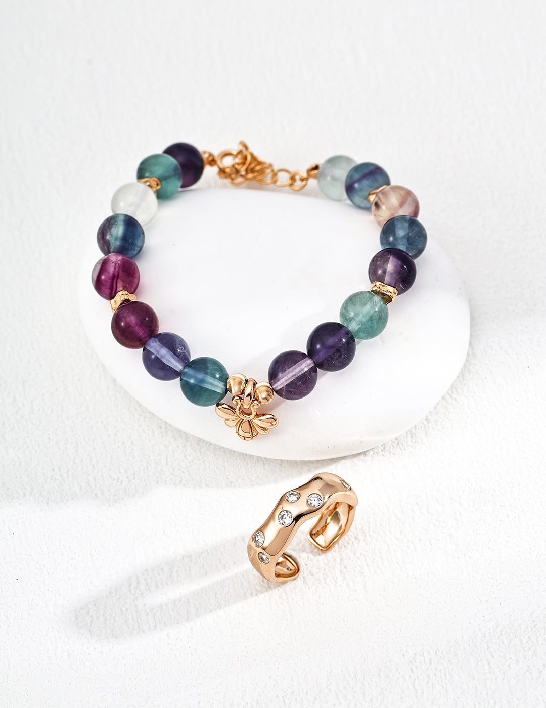 102481 S925 Silver Fashion Multi-Colored Cubic Zirconia Bracelet