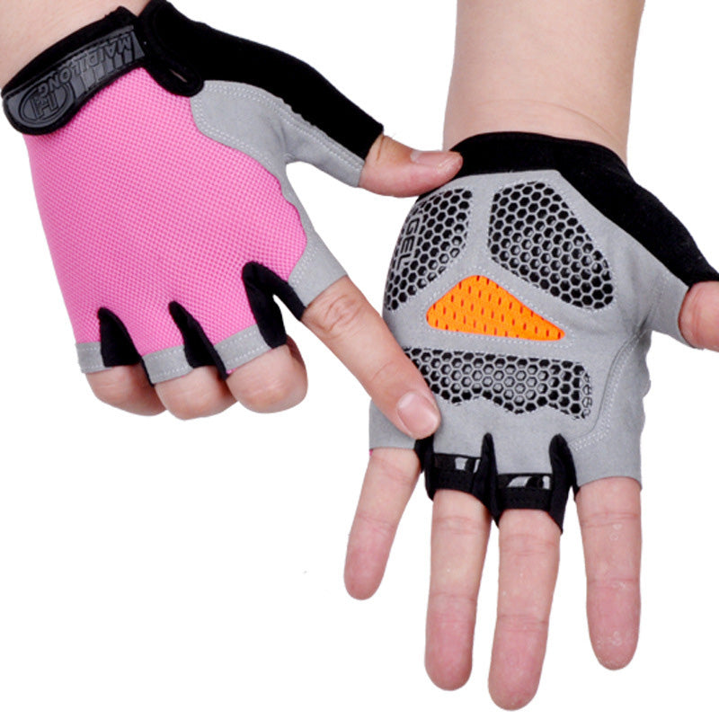 Anti-Slip Half Finger Workout Gloves — Gym & Cycling