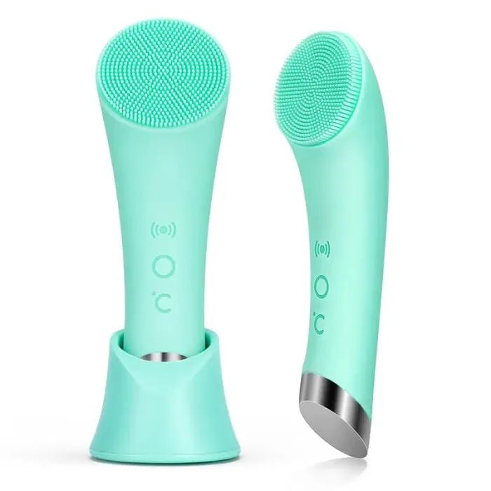 Silicone Electric Facial Cleansing Brush — Vibration & Heating