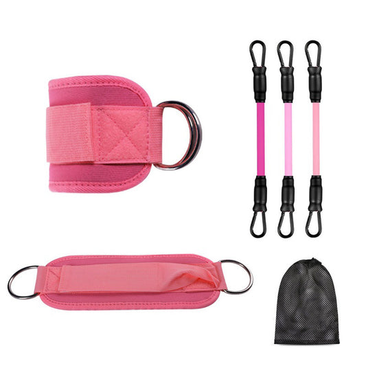 Ankle Resistance Bands with Cuffs — Leg Workout for Kickbacks & Glutes