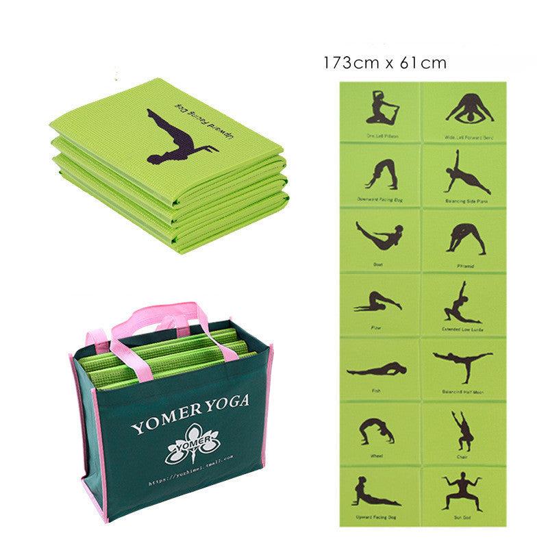 Foldable Travel Yoga Mat — Portable & Lightweight