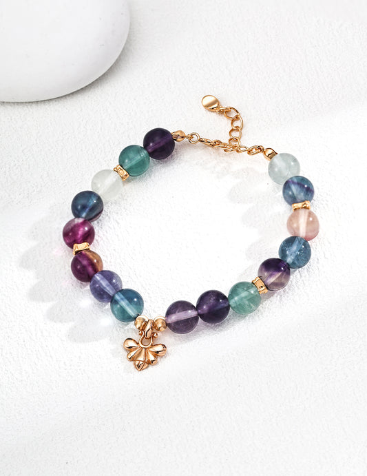 102481 S925 Silver Fashion Multi-Colored Cubic Zirconia Bracelet