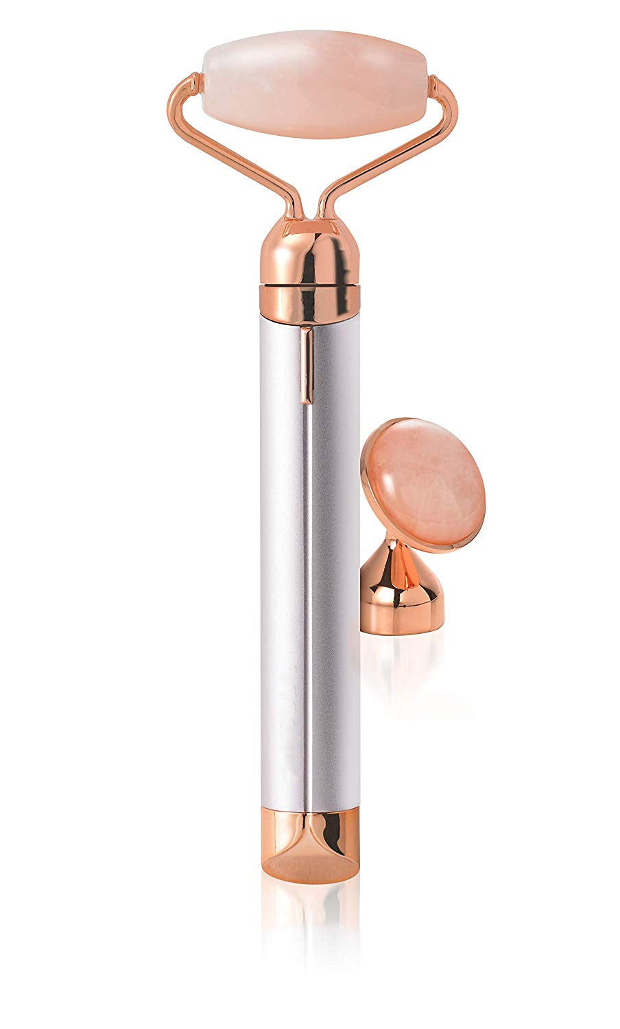 Electric Vibrating Rose Quartz Facial Roller