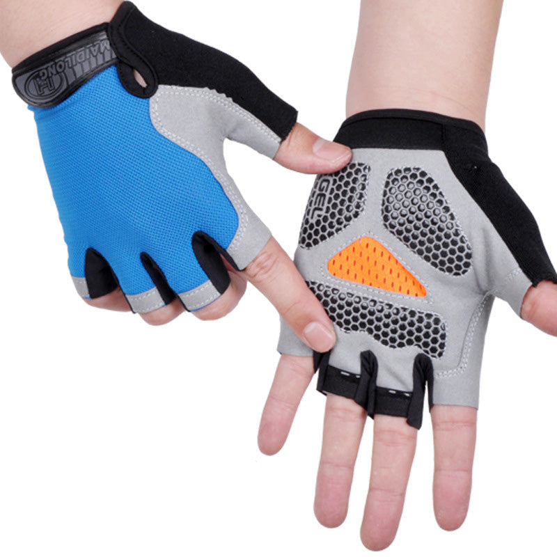 Anti-Slip Half Finger Workout Gloves — Gym & Cycling
