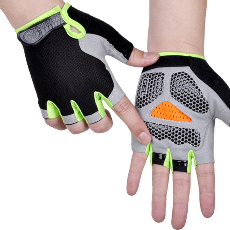 Anti-Slip Half Finger Workout Gloves — Gym & Cycling