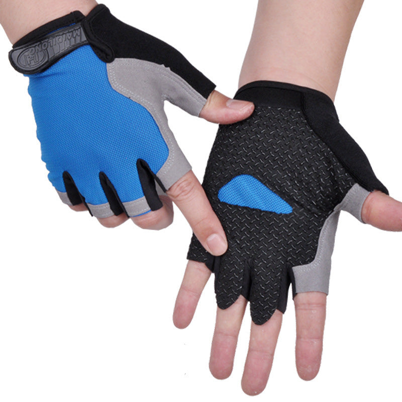 Anti-Slip Half Finger Workout Gloves — Gym & Cycling