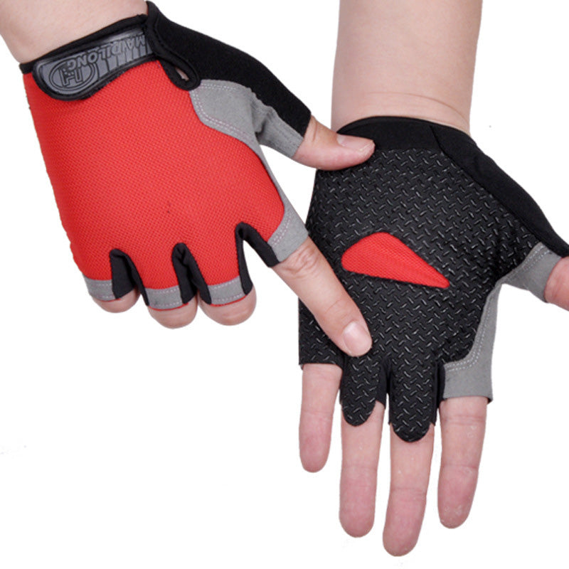 Anti-Slip Half Finger Workout Gloves — Gym & Cycling