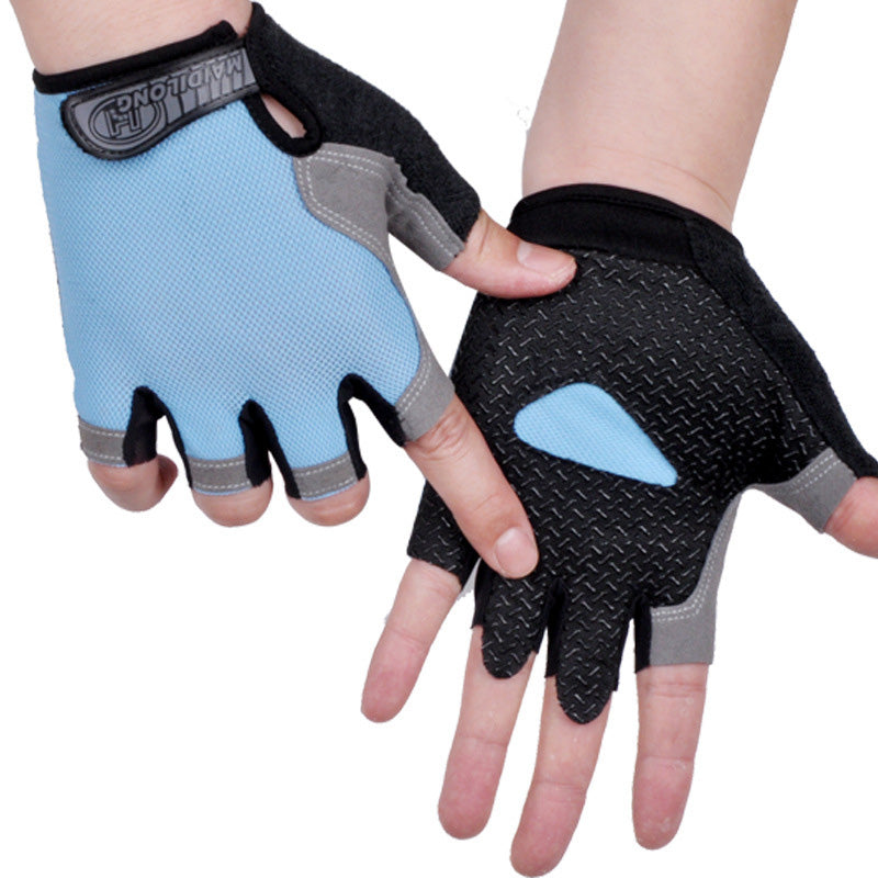 Anti-Slip Half Finger Workout Gloves — Gym & Cycling