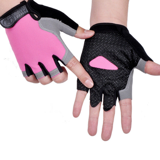 Anti-Slip Half Finger Workout Gloves — Gym & Cycling
