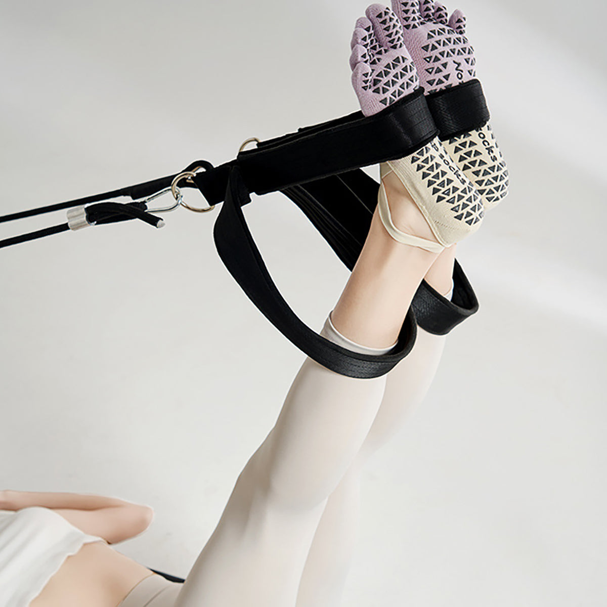 Non-Slip Pilates Grip Socks — Full Toe Yoga Barre Socks (3 Pairs)