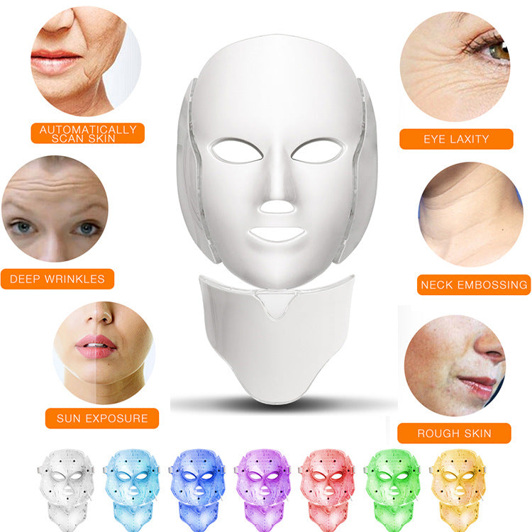 Professional LED Light Therapy Face & Neck Mask