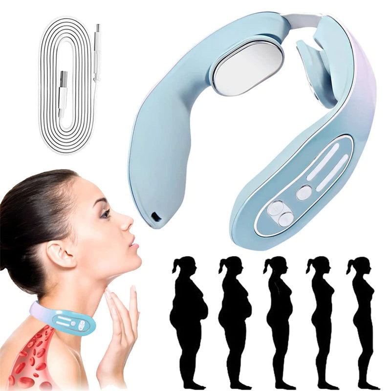 EMS Neck Lymphatic Massager — Acupoint Relief Device