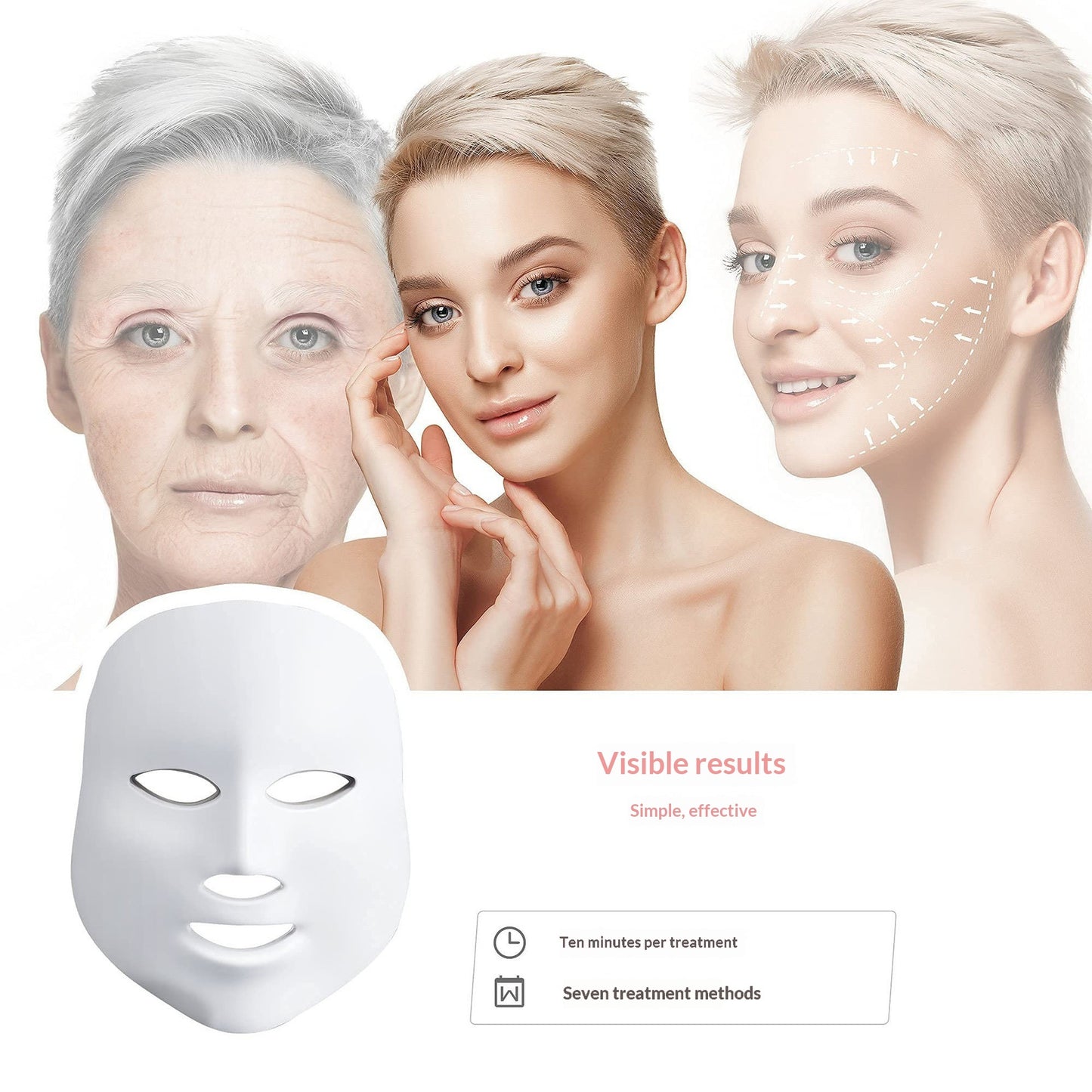 7 Color LED Face Mask — Photon Rejuvenation & Whitening Therapy