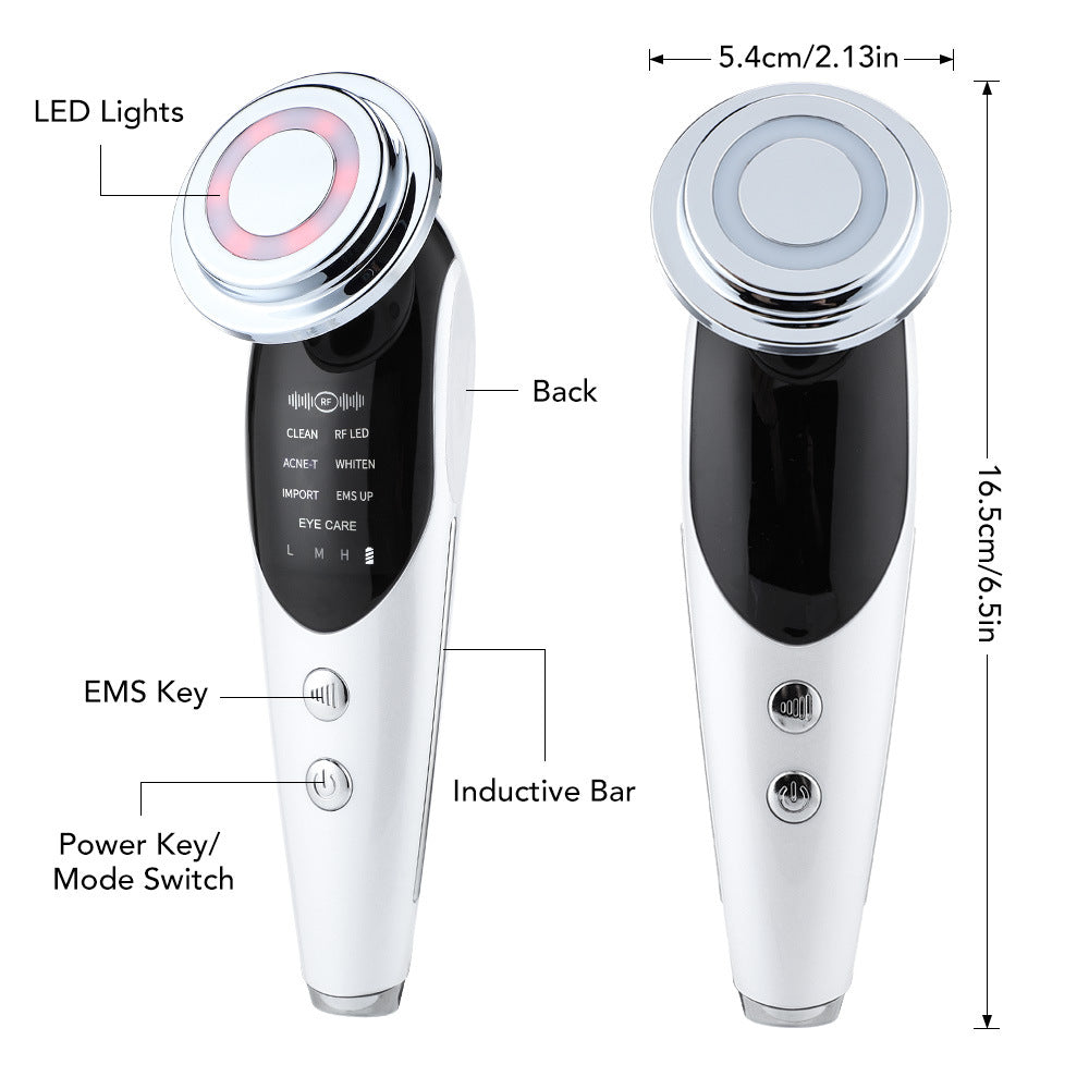 7-in-1 EMS Facial Massager — Microcurrent LED Color Light Beauty Device