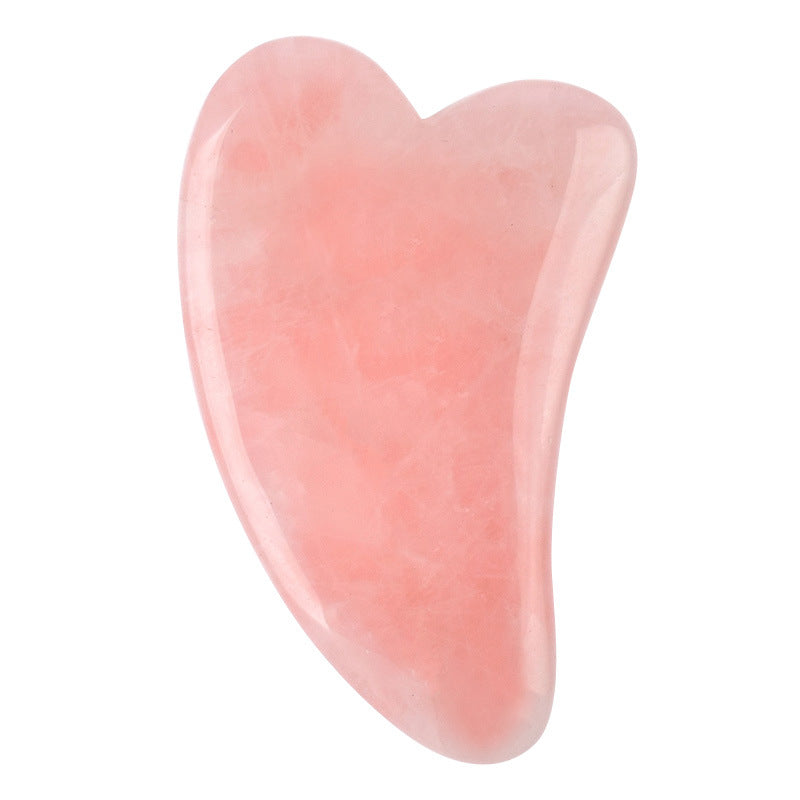 Rose Quartz Gua Sha Massage Tool Set