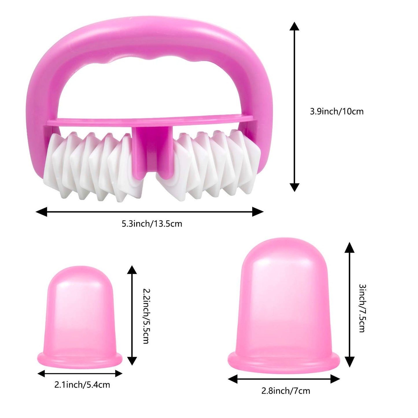 Silicone Cupping & Massage Wheel Set