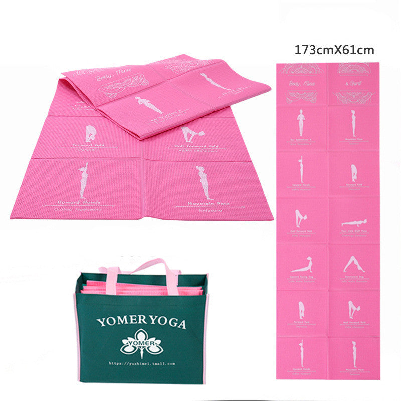 Foldable Travel Yoga Mat — Portable & Lightweight