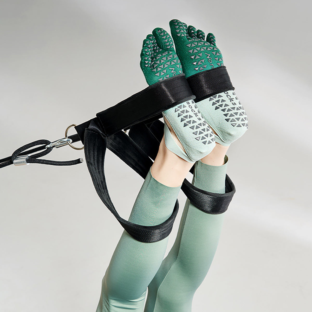Non-Slip Pilates Grip Socks — Full Toe Yoga Barre Socks (3 Pairs)