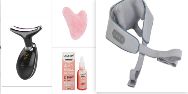 EMS Thermal Neck Massager — Microcurrent LED Lifting & Tightening