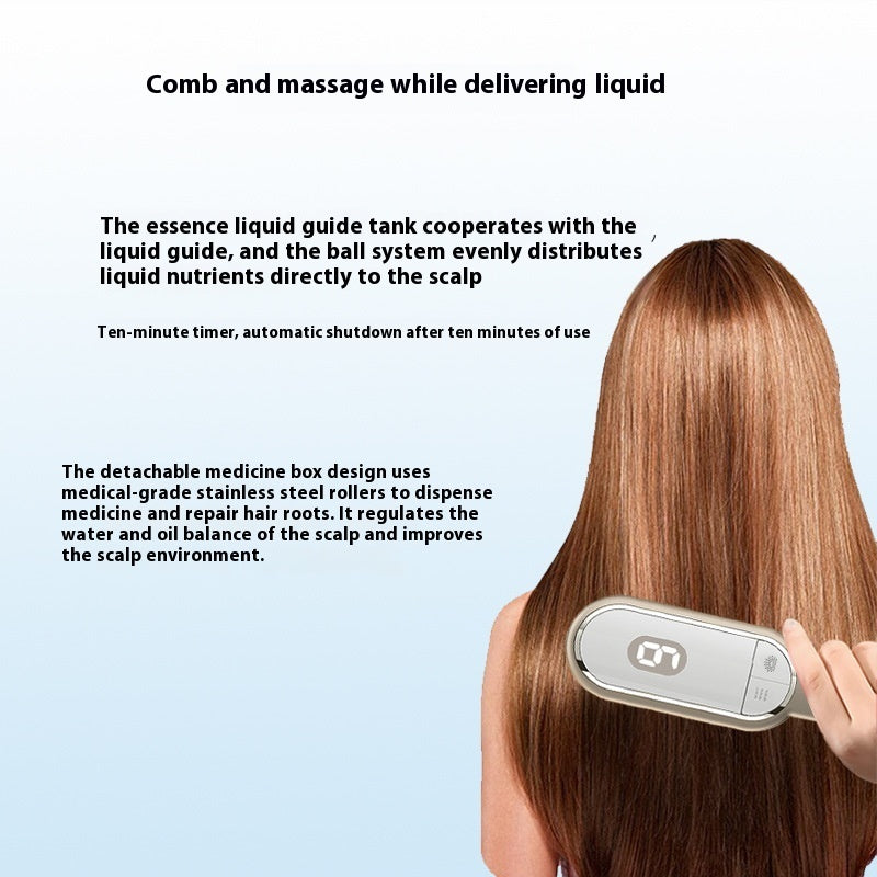 Red Light Hair Growth Comb — Scalp Massage Tool