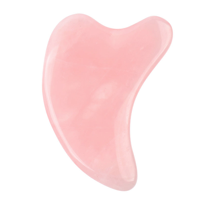 Rose Quartz Gua Sha Massage Tool Set
