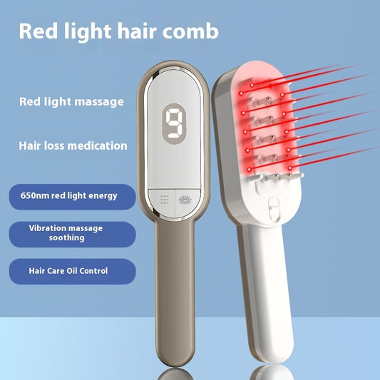 Red Light Hair Growth Comb — Scalp Massage Tool