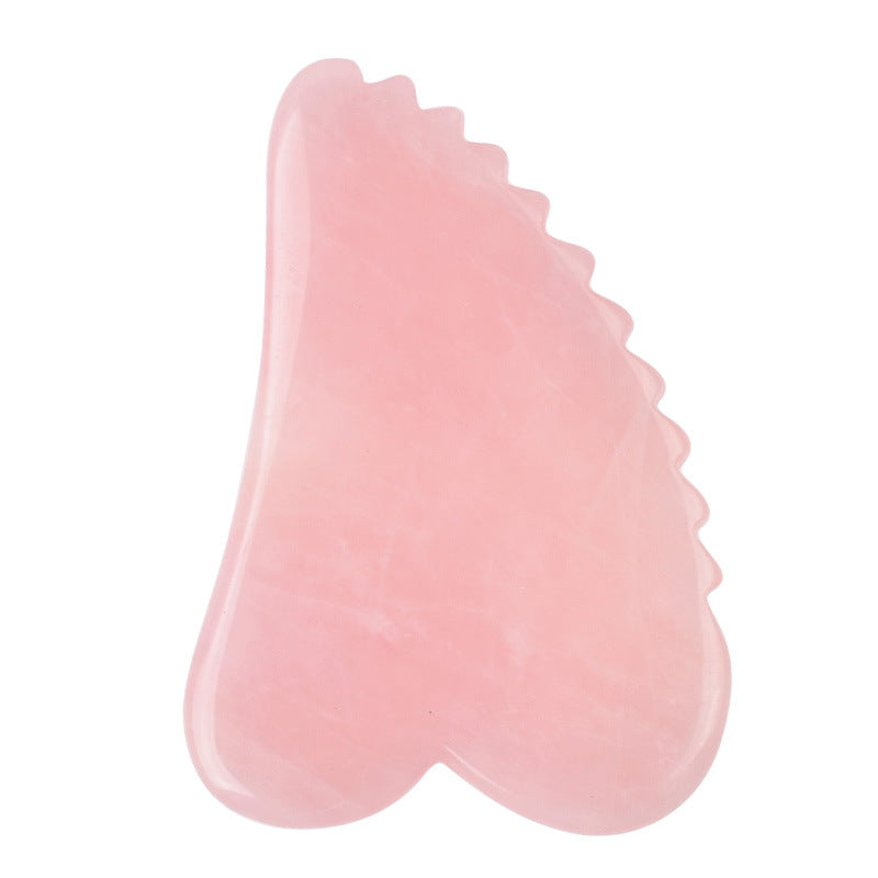 Rose Quartz Gua Sha Massage Tool Set
