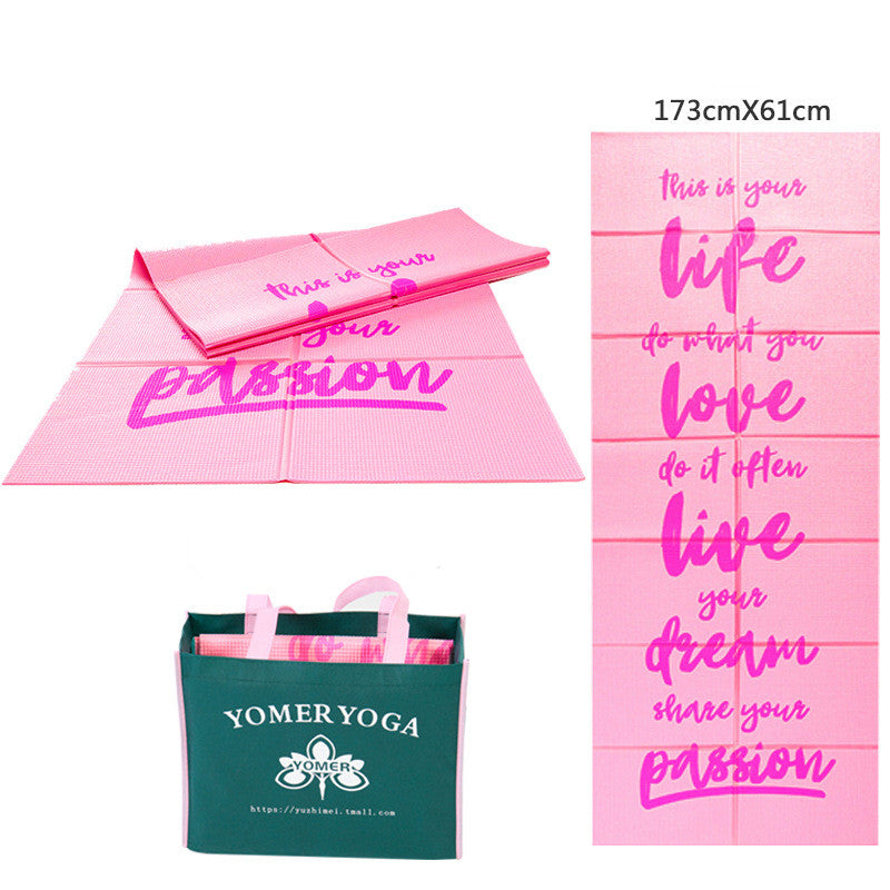 Foldable Travel Yoga Mat — Portable & Lightweight