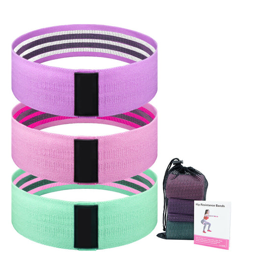 Fabric Booty Resistance Bands 3-Pack