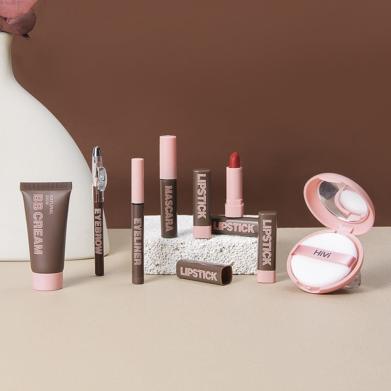 Luxury Lipstick & Powder Beauty Gift Set