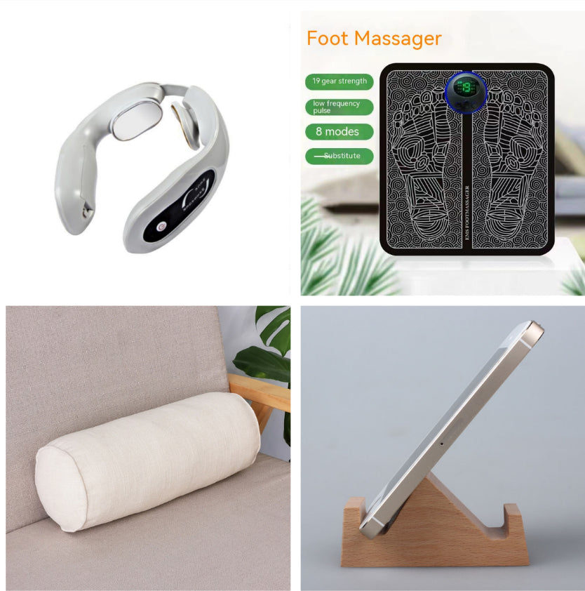 EMS Neck Lymphatic Massager — Acupoint Relief Device