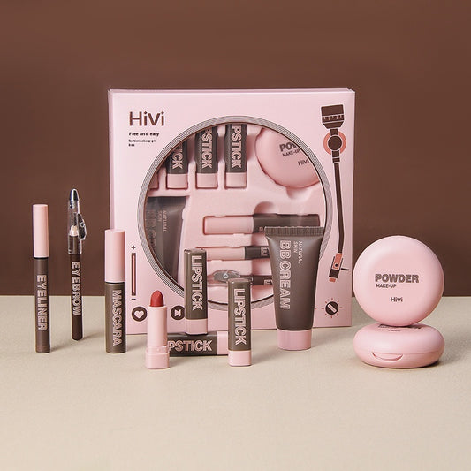 Luxury Lipstick & Powder Beauty Gift Set