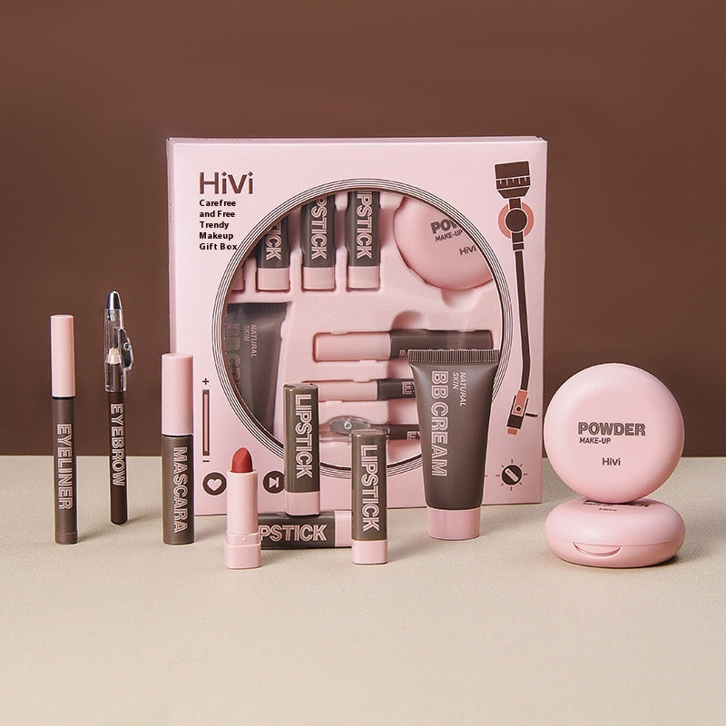 Lipstick & Powder Beauty Gift Bundle