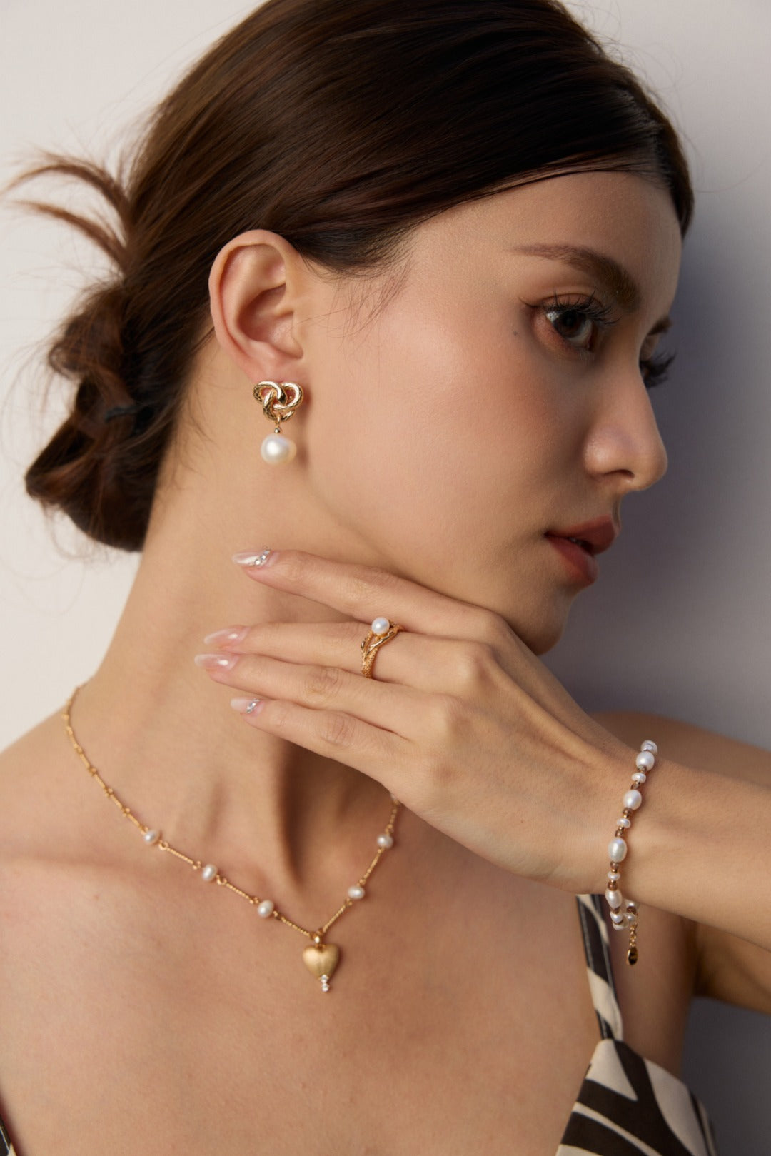 Natural Baroque Pearl Earrings.