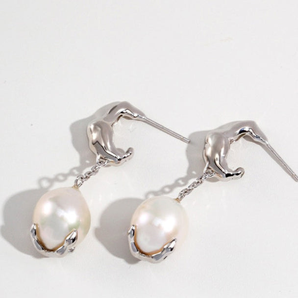SL0071   S925 Silver Pearl Bracelet， Necklace， Earrings