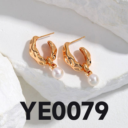 QL-YS0020 Natural Pearl Silk Ribbon Design Series — Pure Silver Pearl Bracelet，Necklace,Earrings