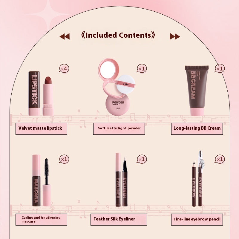 Luxury Lipstick & Powder Beauty Gift Set