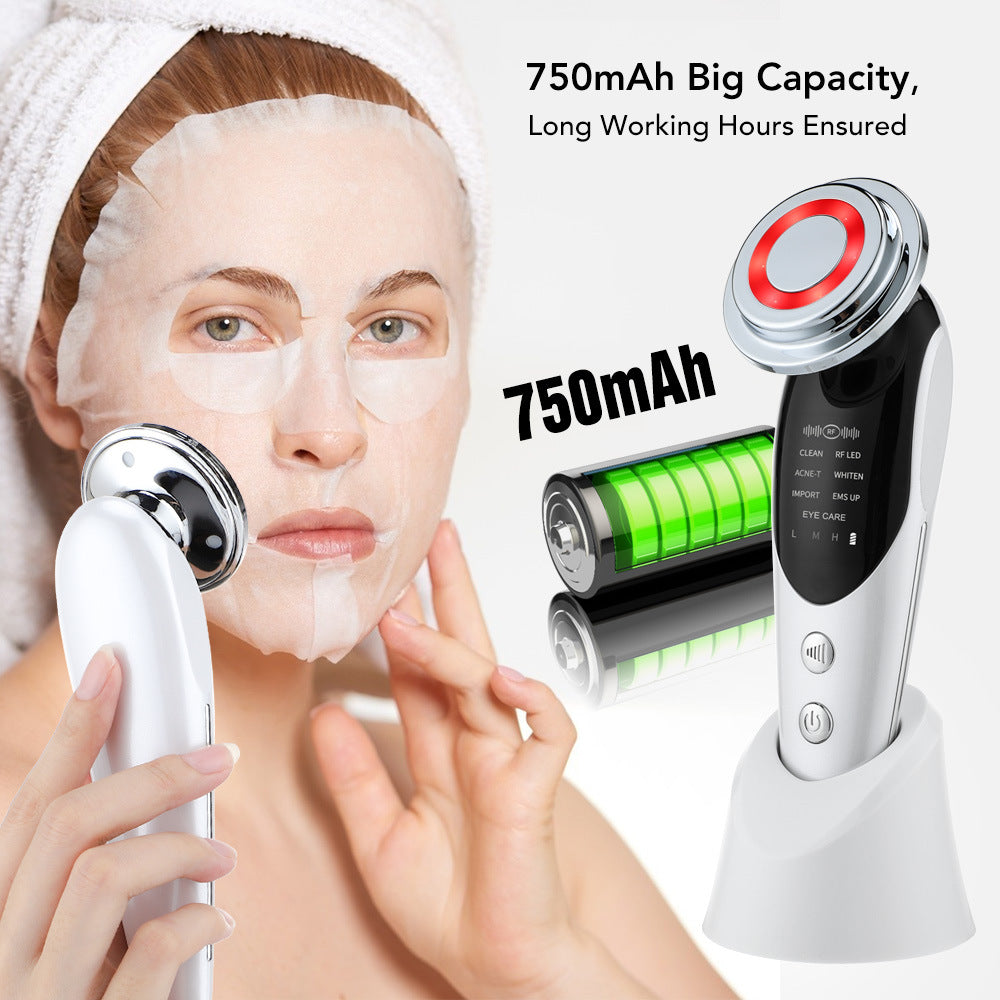 7-in-1 EMS Facial Massager — Microcurrent LED Color Light Beauty Device