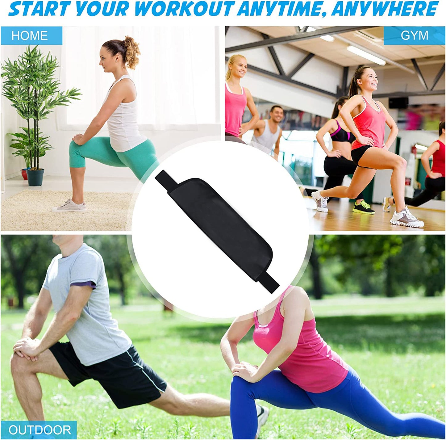 Hip Thrust Belt — Glute Bridge Barbell Pad