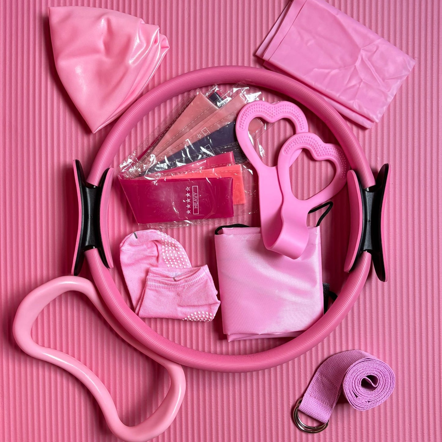 14-Piece Pilates Ring & Resistance Band Set