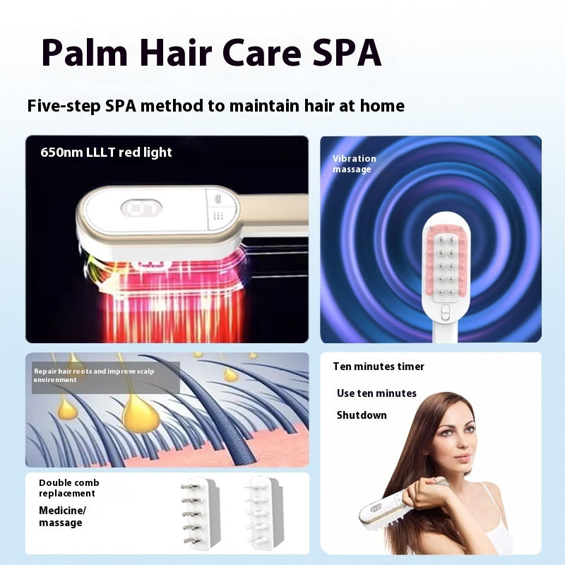 Red Light Hair Growth Comb — Scalp Massage Tool
