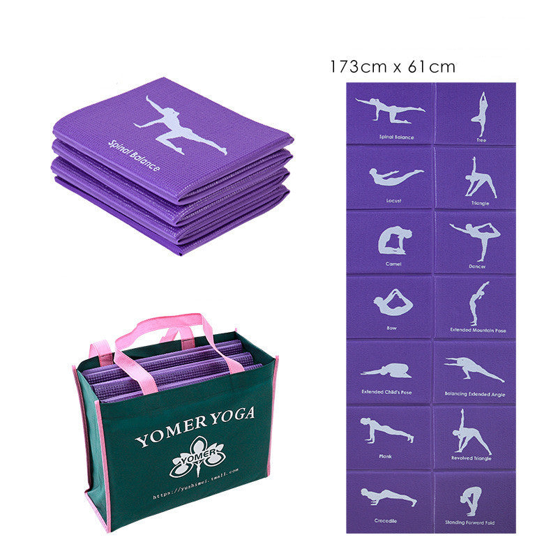 Foldable Travel Yoga Mat — Portable & Lightweight
