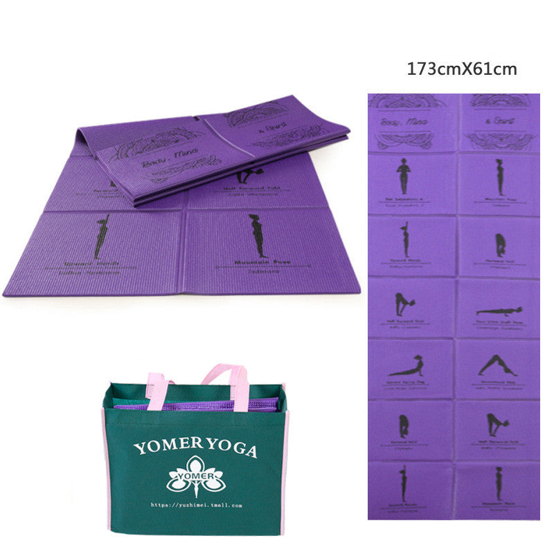 Foldable Travel Yoga Mat — Portable & Lightweight