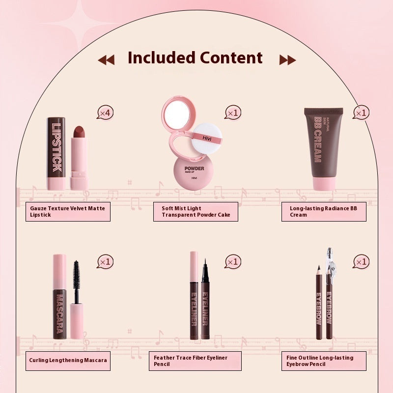 Lipstick & Powder Beauty Gift Bundle