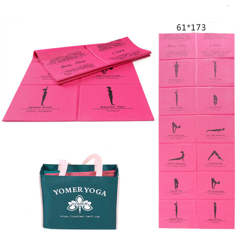 Foldable Travel Yoga Mat — Portable & Lightweight