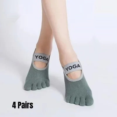 Pilates Toe Socks — Fashion Non-Slip Women's