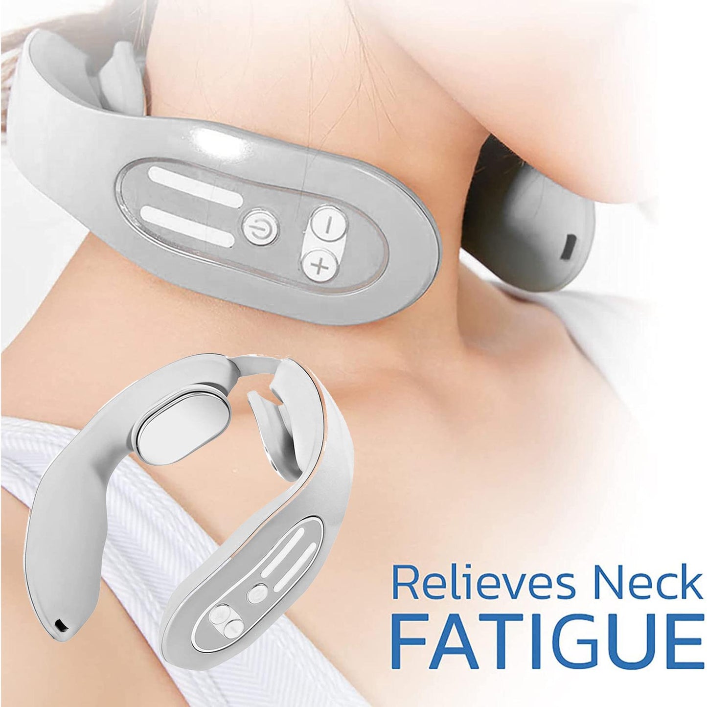 EMS Neck Lymphatic Massager — Acupoint Relief Device
