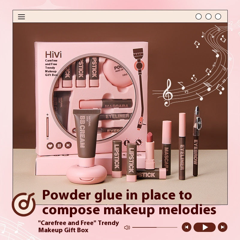 Lipstick & Powder Beauty Gift Bundle