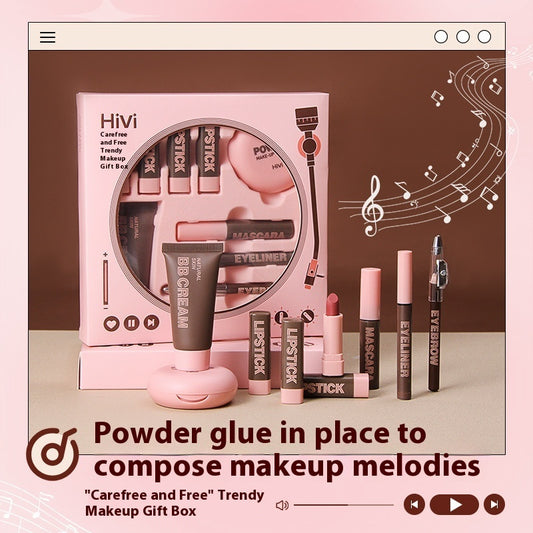Lipstick & Powder Beauty Gift Bundle