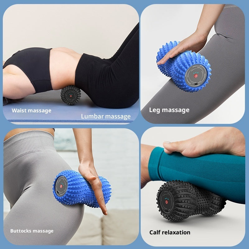 Vibrating Peanut Massage Roller — Electric Foam Roller